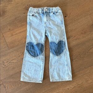 Kids Denim Heart Patch Jeans